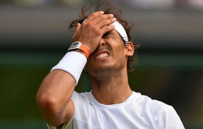 Nadal, tras su eliminaci&oacute;n en Wimbledon