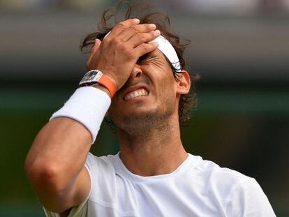 Nadal, tras su eliminaci&oacute;n en Wimbledon