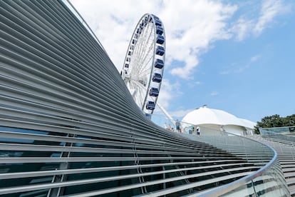 Muelle de carga Navy Pier, en Chicago, que ahora es un espacio dinamizador de la vida en la ciudad. 