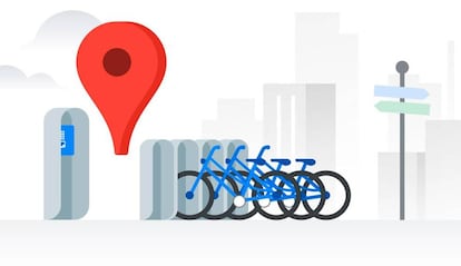 Google Maps y las bicicletas de alquiler