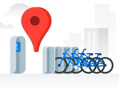 Google Maps ya ofrece información sobre alquiler de bicicletas en Madrid y Barcelona