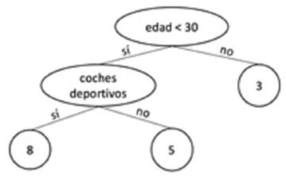 Figura 2. Árbol de decisión aleatorio de personas que les gusta conducir