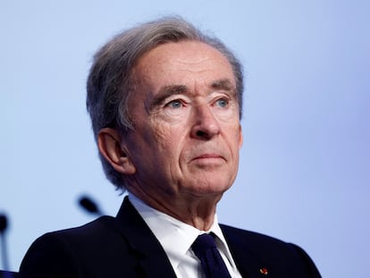 Bernard Arnault, presidente del grupo LVMH y uno de los hombres más ricos del mundo, durante la junta de accionistas de la compañía el pasado abril.