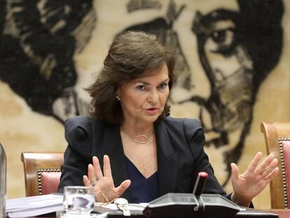 Deputy Prime Minister Carmen Calvo.