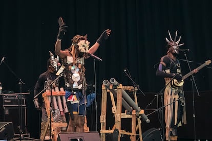 La banda Fulu Miziki en uno de los conciertos.