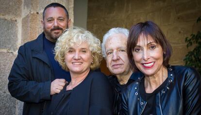 De izquierda a derecha, Pepón Nieto, Ana Wagener, José Carlos Plaza y María Barranco, en la presentación de la nueva edición del Festival de Mérida.