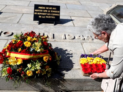 Acto de reconocimiento como víctima de la española Ramona Domínguez Gil en la matanza ocurrida en el pueblo francés de Oradour-sur-Glane, donde el 10 de junio de 1944 fueron asesinadas por los nazis 643 personas.