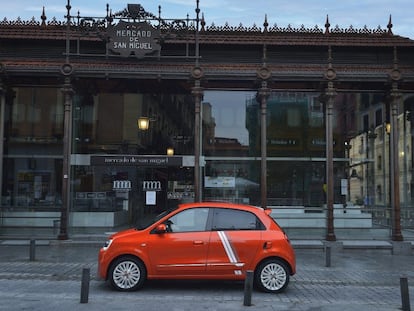 A Renault Twingo in Madrid.