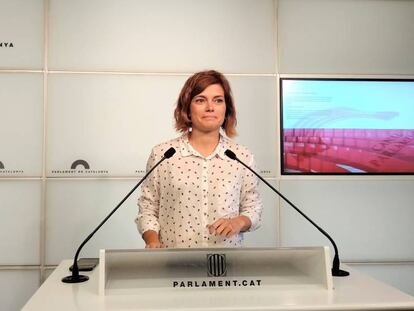 Elisenda Alamany, portavoz de Catalunya en Comú en el Parlament.