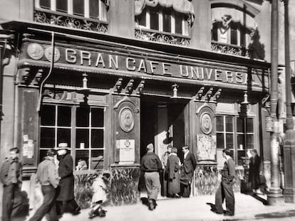 Café Universal de Madrid, el 10 de febrero de 1938