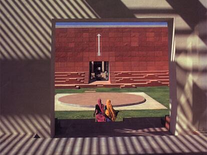 Centro de arte Jawahar Kala Kendra, dedicado a Nehru en Jaipur, construido por Charles Correa en 1992.