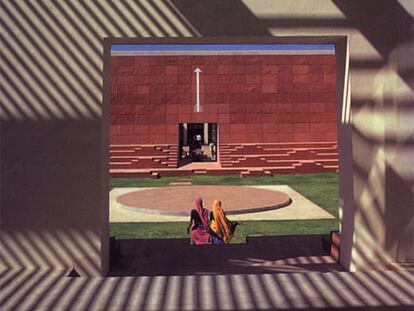 Centro de arte Jawahar Kala Kendra, dedicado a Nehru en Jaipur, construido por Charles Correa en 1992.