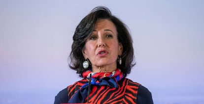 La presidenta del Banco Santander, Ana Botín, en una imagen de archivo.