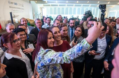 claudia sheinbaum con empresarios
