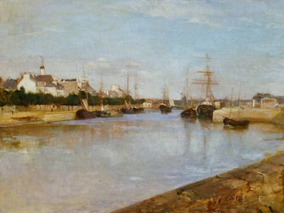 'El puerto de Lorient' de Berthe Morisot (1869). Galería Nacional de Arte de Washington.