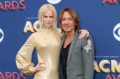 Nicole Kidman y Keith Urban en los ACM Awards (los premios de la música country) celebrados en abril de 2018.