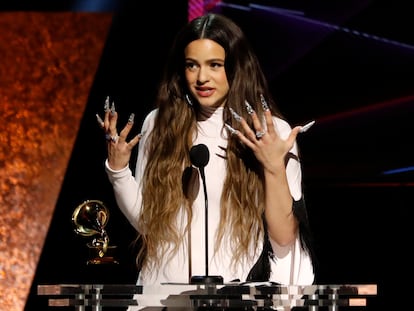 Rosalía en la última edición de los Grammy.