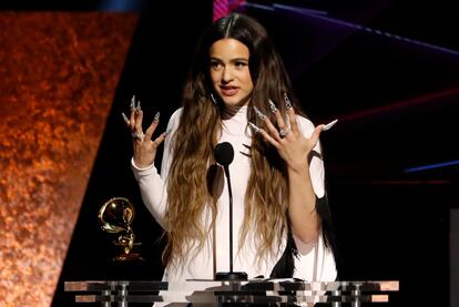 Rosalía en la última edición de los Grammy.