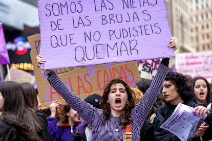 Manifestación del Día de la Mujer en Madrid en 2023.