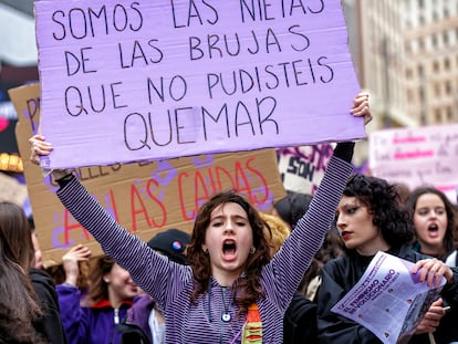 Manifestación del Día de la Mujer en Madrid en 2023.