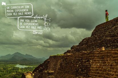 "Sé diferente. Sé especial. Sé único". Sigiriya, Sri Lanka.