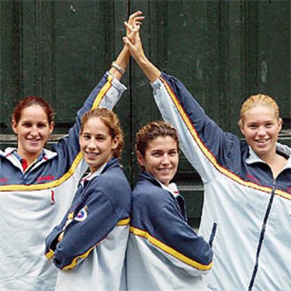 El equipo femenino español de 4x200.