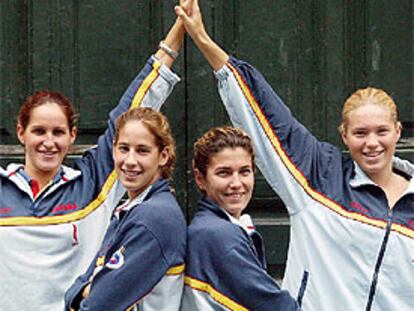 El equipo femenino español de 4x200.