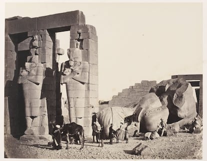 'The Rameseum El-Kurneh', Tebas, 1857.