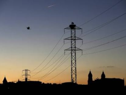 Vista de un tendido el&eacute;ctrico. EFE/Archivo