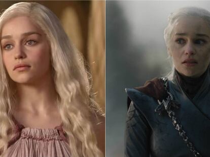 Primera aparición de Daenerys en 'Juego de tronos', y el personaje en el penúltimo capítulo de la serie.