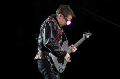 Matt Bellamy, líder de Muse, durante el concierto en Madrid.