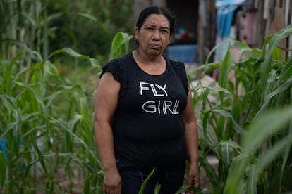 María Piña habitante de la colonia Ampliación Bicentenario en Culiacán.