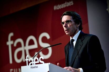 El expresidente de Gobierno José María Aznar.