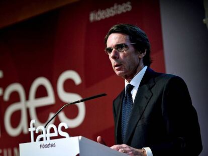 El expresidente de Gobierno José María Aznar.