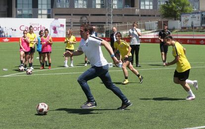 Albert Rivera, a l'estadi Matapiñonera de San Sebastián de los Reyes.