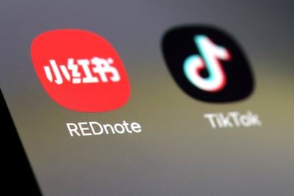 Apps de TikTok y redNote