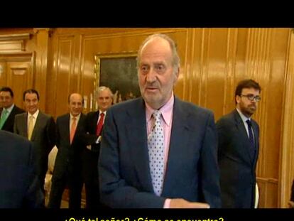 El rey don Juan Carlos, indignado con la prensa