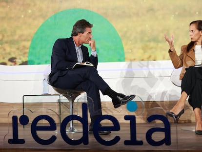 Federico Linares, presidente de EY España y Beatriz Corredor, presidenta de Redeia, en las jornadas celebradas este martes.