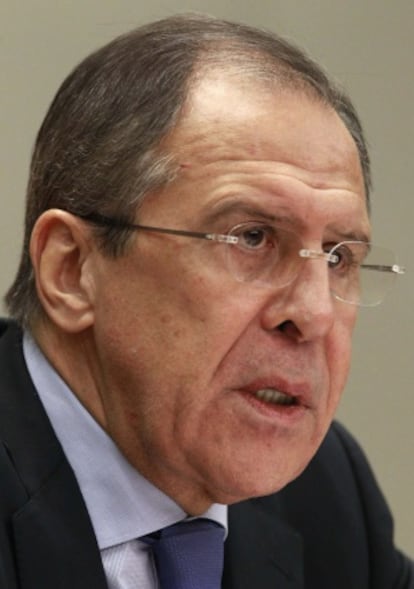 Serguéi Lavrov ofrece en Moscú su rueda de prensa anual para los medios extranjeros.