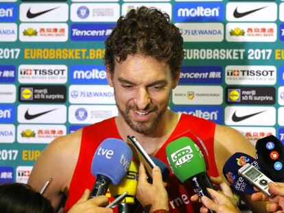 Pau Gasol, en Cluj-Napoca.