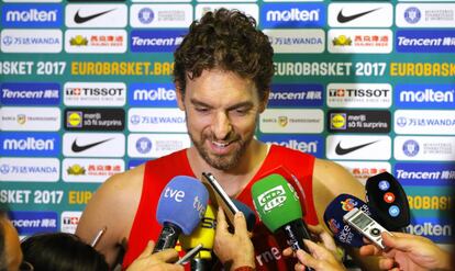 Pau Gasol, en Cluj-Napoca.