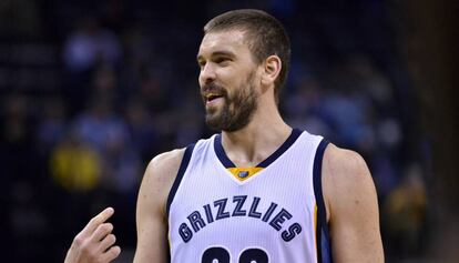 Marc Gasol, durante un partido de esta temporada. 