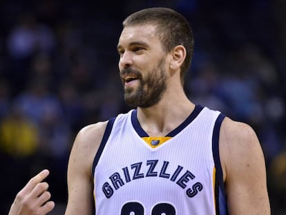 Marc Gasol, durante un partido de esta temporada. 