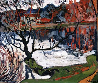 L'Etang de l'Ursine, de 1905, de Maurice de Vlaminck, de Maurice de Vlaminck, VEGAP, Madrid, 2016.