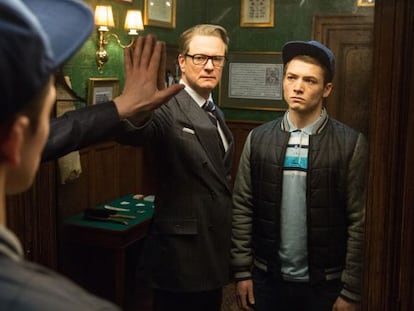 Colin Firth y Taron Egerton, en una imagen de 'Kingsman'.