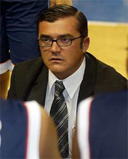 Paco García, entrenador del Unelco Tenerife.