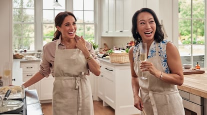 Meghan Markle con Vicky Tsai en un episodio de su programa ‘With Love, Meghan'.