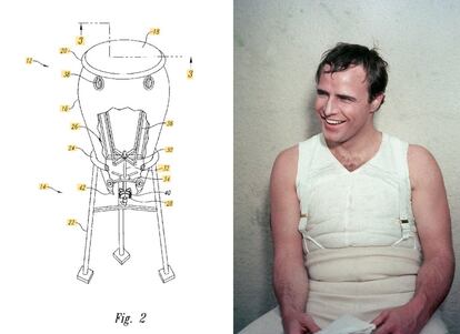 El actor estadounidense creó este tambor que permitía ser afinado por un aro tensor que se encontraba unido al material que cubre el tambor, de manera que se podía tensar y destensar, sintonizando así diferentes registros musicales. <a href="https://patents.google.com/patent/US6812392?oq=Marlon+Brando" rel="nofollow" target="_blank">La patente es de 2001</a>.