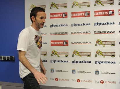 Sito Alonso al anunciar su marcha del Gipuzkoa Basket.