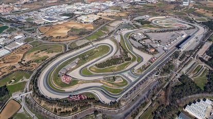 Vista aérea de la pista del Gran Premio de Cataluña.